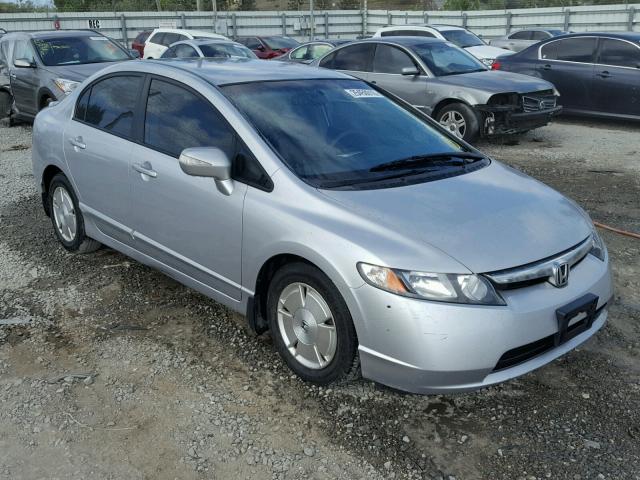 JHMFA36256S000962 - 2006 HONDA CIVIC HYBR SILVER photo 1