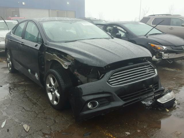 1FA6P0H72E5358420 - 2014 FORD FUSION SE BLACK photo 1