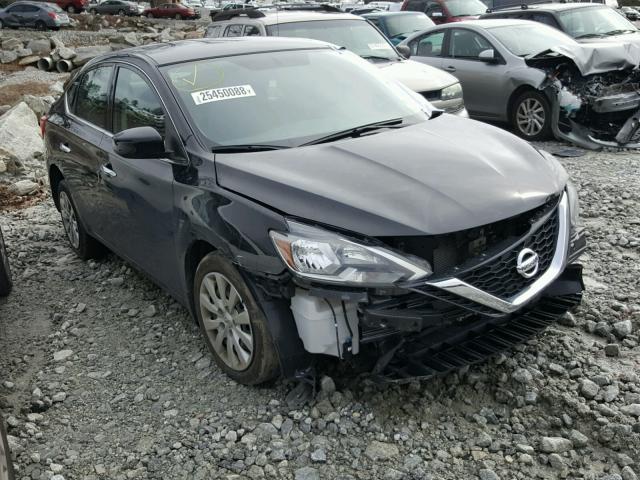 3N1AB7AP5HY262698 - 2017 NISSAN SENTRA BLACK photo 1