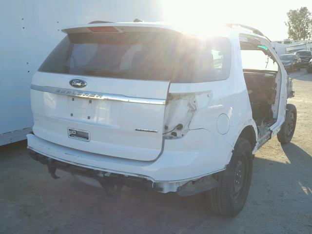 1FM5K7B80DGA14582 - 2013 FORD EXPLORER WHITE photo 4