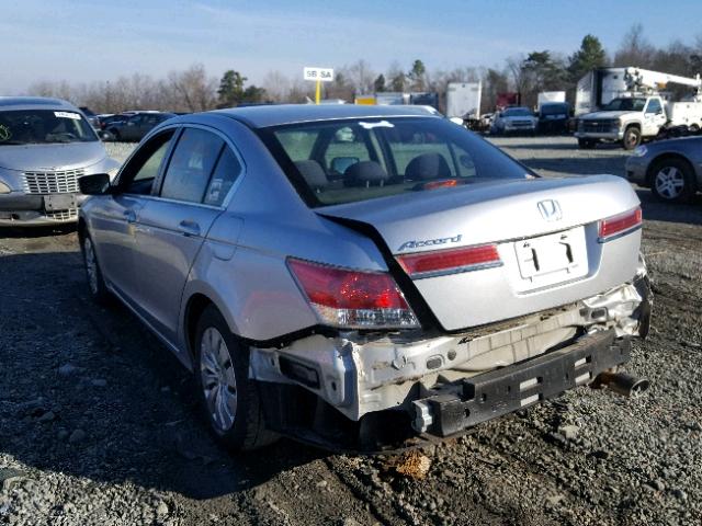 1HGCP2F37BA106904 - 2011 HONDA ACCORD LX SILVER photo 3