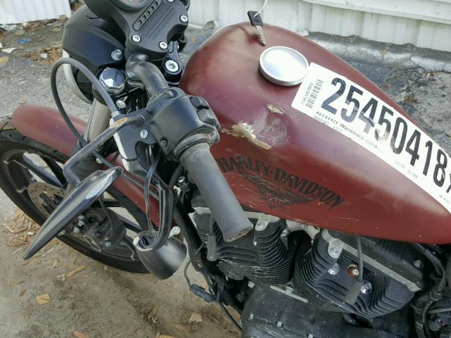 1HD4LE210HC411273 - 2017 HARLEY-DAVIDSON XL883 IRON BURGUNDY photo 9