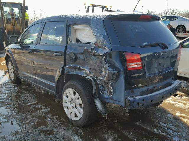 3C4PDCAB9ET132821 - 2014 DODGE JOURNEY SE BLUE photo 3