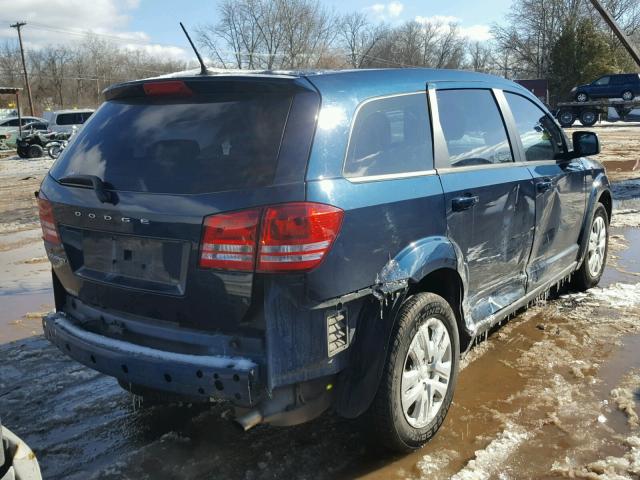 3C4PDCAB9ET132821 - 2014 DODGE JOURNEY SE BLUE photo 4