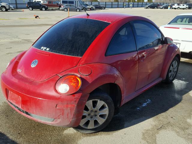 3VWPW31C99M511396 - 2009 VOLKSWAGEN NEW BEETLE 红色 照片 4