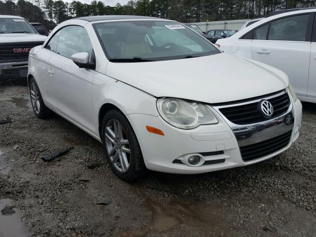 WVWFA71F99V016653 - 2009 VOLKSWAGEN EOS LUX WHITE photo 1