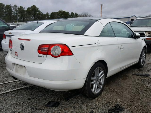 WVWFA71F99V016653 - 2009 VOLKSWAGEN EOS LUX WHITE photo 4