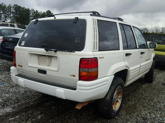 1J4GZ78YXWC105671 - 1998 JEEP GRAND CHER WHITE photo 4