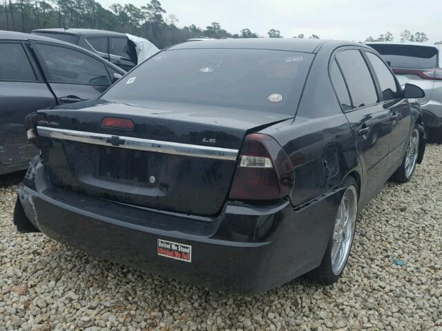 1G1ZS51F96F298810 - 2006 CHEVROLET MALIBU LS BLACK photo 4