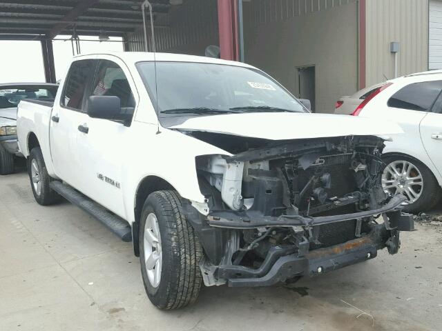 1N6BA0EKXCN323573 - 2012 NISSAN TITAN S WHITE photo 1