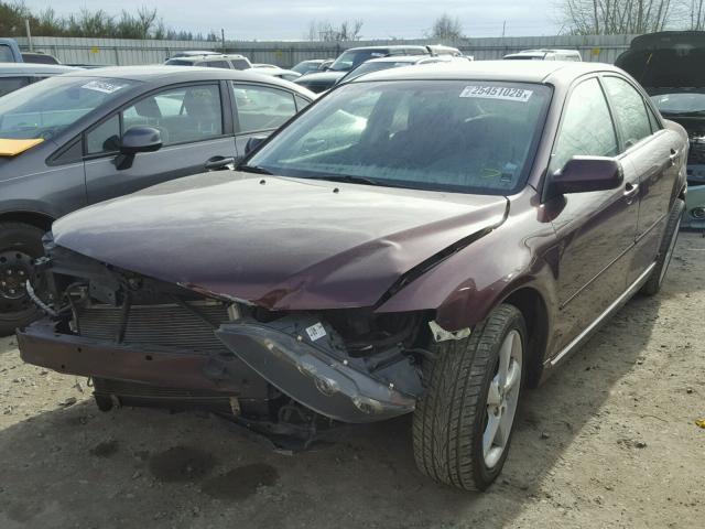 1YVHP80C485M43672 - 2008 MAZDA 6 I MAROON photo 2