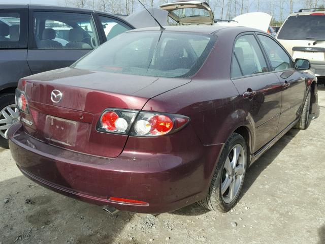 1YVHP80C485M43672 - 2008 MAZDA 6 I MAROON photo 4