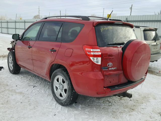 JTMBF33V495010501 - 2009 TOYOTA RAV4 RED photo 3