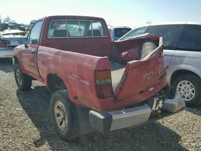 JT4RN01P5M0023512 - 1991 TOYOTA PICKUP 1/2 RED photo 3