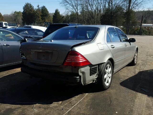 WDBNG83J86A476499 - 2006 MERCEDES-BENZ S 430 4MAT SILVER photo 4