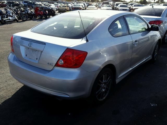 JTKDE177170157969 - 2007 TOYOTA SCION TC SILVER photo 4