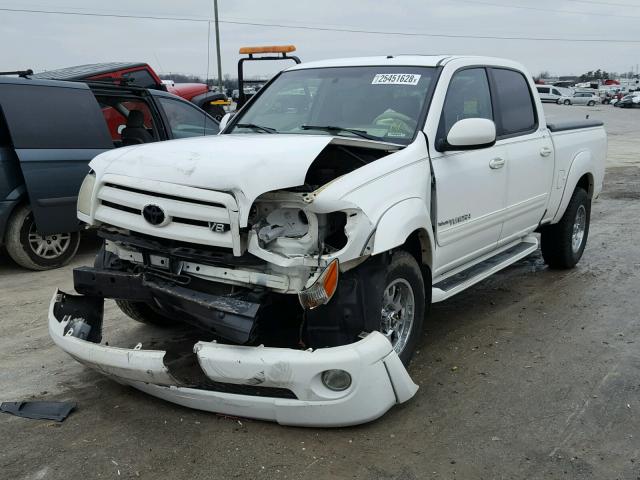 5TBDT48145S476150 - 2005 TOYOTA TUNDRA DOU WHITE photo 2