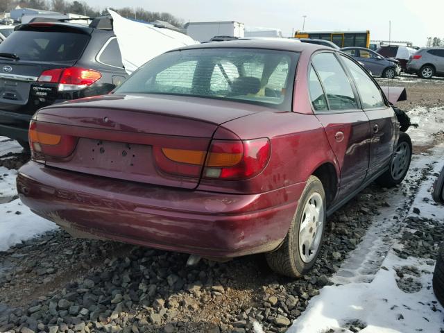 1G8ZK52772Z110660 - 2002 SATURN SL2 RED photo 4