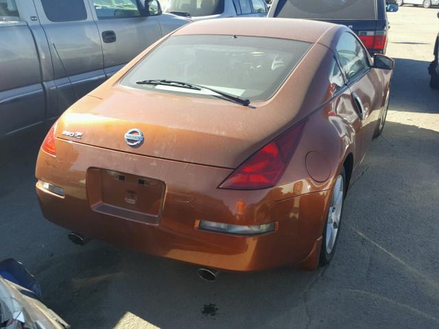 JN1AZ34D84T162314 - 2004 NISSAN 350Z COUPE ORANGE photo 4