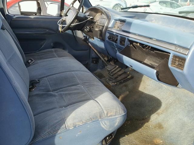 1FTEF15N3SLB53651 - 1995 FORD F150 TWO TONE photo 5