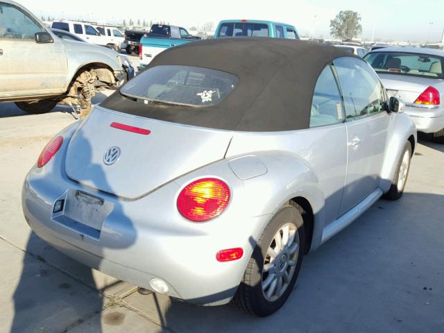 3VWCM31Y44M331512 - 2004 VOLKSWAGEN NEW BEETLE SILVER photo 4