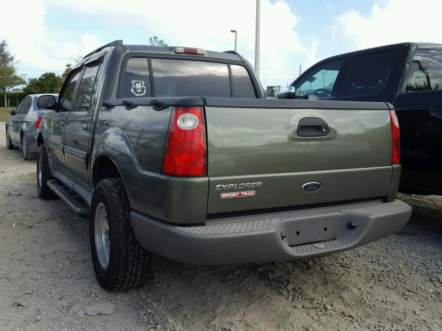 1FMZU67E61UA82192 - 2001 FORD EXPLORER S GREEN photo 3