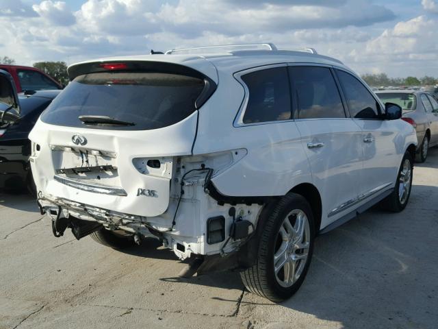 5N1AL0MN9DC336182 - 2013 INFINITI JX35 BASE WHITE photo 4