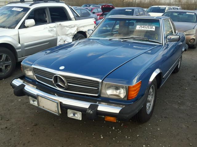 WDBBA45A6BB007913 - 1981 MERCEDES-BENZ 380 SL BLUE photo 2