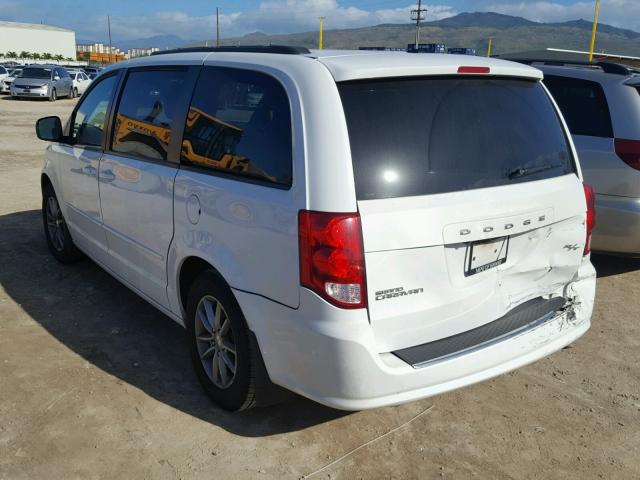 2C4RDGEG7ER376220 - 2014 DODGE GRAND CARA WHITE photo 3