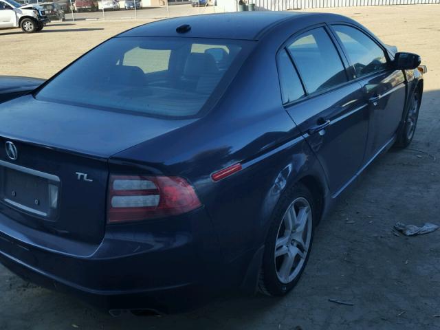 19UUA662X8A035887 - 2008 ACURA TL BLUE photo 4