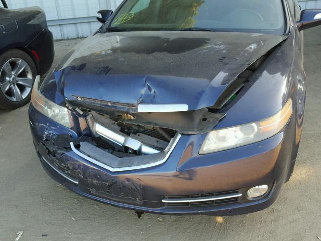 19UUA662X8A035887 - 2008 ACURA TL BLUE photo 9