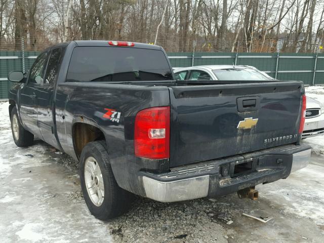 2GCEK19C291106325 - 2009 CHEVROLET SILVERADO BLACK photo 3