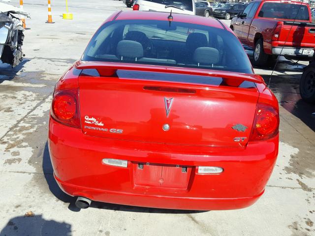 1G2AN18B787234001 - 2008 PONTIAC G5 GT RED photo 9