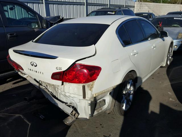 JNKBV61E57M721651 - 2007 INFINITI G35 WHITE photo 4