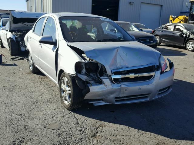 KL1TD5DE7AB112179 - 2010 CHEVROLET AVEO LS SILVER photo 1