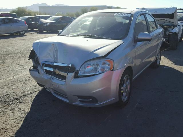 KL1TD5DE7AB112179 - 2010 CHEVROLET AVEO LS SILVER photo 2