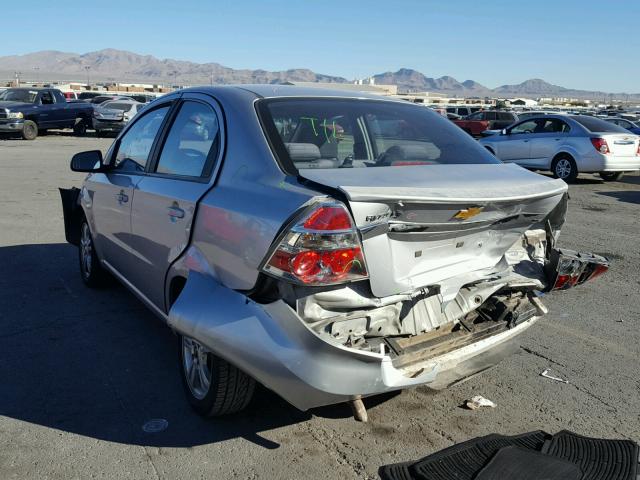 KL1TD5DE7AB112179 - 2010 CHEVROLET AVEO LS 银色 照片 3