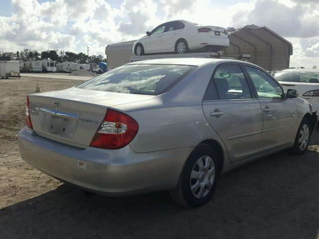 4T1BE32K54U913762 - 2004 TOYOTA CAMRY LE SILVER photo 4