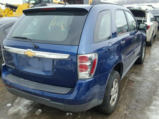 2CNDL23F086285074 - 2008 CHEVROLET EQUINOX LS BLUE photo 4