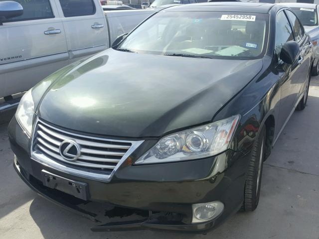 JTHBK1EG0A2394098 - 2010 LEXUS ES 350 GREEN photo 2