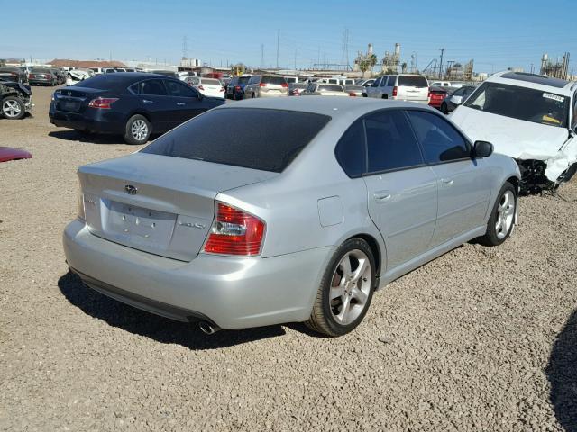 4S3BL616277205441 - 2007 SUBARU LEGACY 2.5 SILVER photo 4