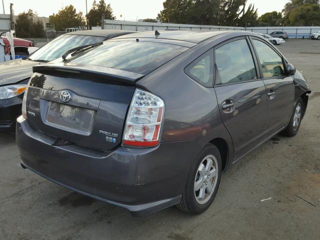 JTDKB20U683372759 - 2008 TOYOTA PRIUS GRAY photo 4