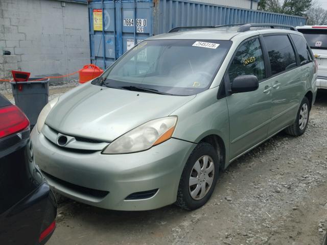 5TDZA23C26S404834 - 2006 TOYOTA SIENNA CE GREEN photo 2