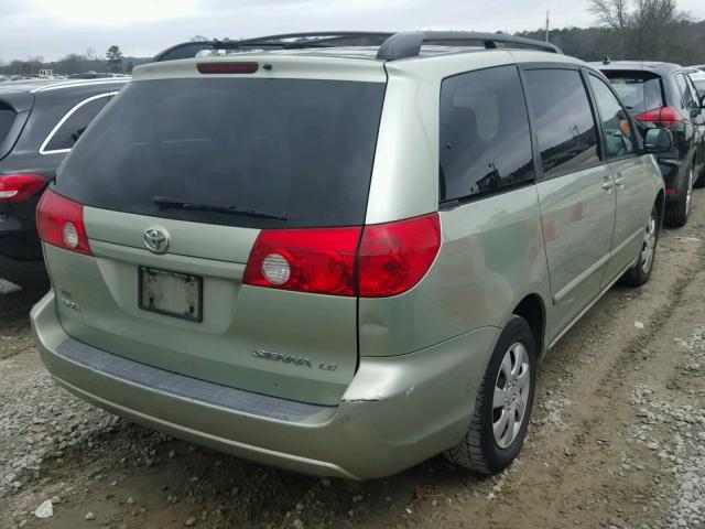 5TDZA23C26S404834 - 2006 TOYOTA SIENNA CE GREEN photo 4