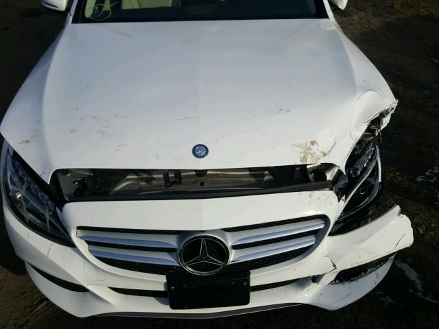 55SWF4KB7GU112268 - 2016 MERCEDES-BENZ C 300 4MAT WHITE photo 9