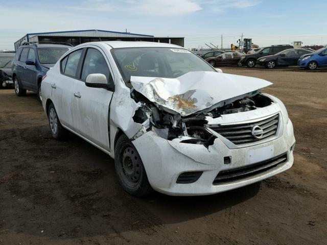 3N1CN7AP3DL869674 - 2013 NISSAN VERSA S WHITE photo 1