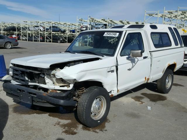 1FTCR11X5MUD09031 - 1991 FORD RANGER WHITE photo 2