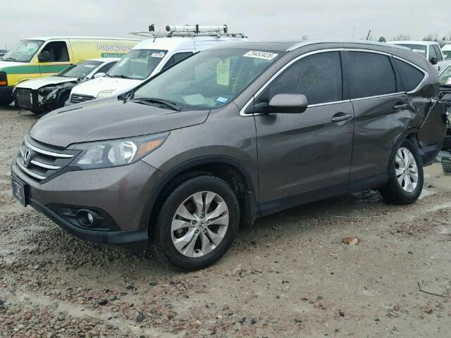 2HKRM3H75EH559326 - 2014 HONDA CR-V EXL BROWN photo 2