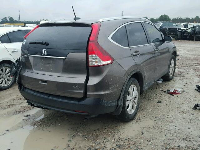 2HKRM3H75EH559326 - 2014 HONDA CR-V EXL BROWN photo 4