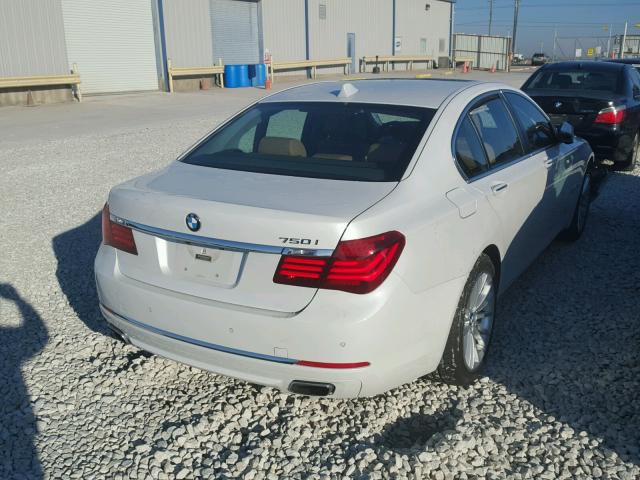 WBAYA8C51DD227960 - 2013 BMW 750I WHITE photo 4